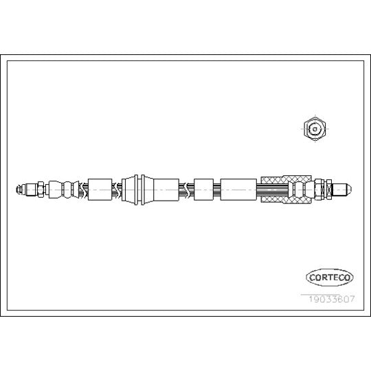 Corteco Brake Hose to suit Ford