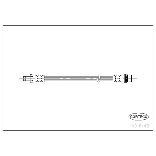 Corteco Brake Hose to suit Renault