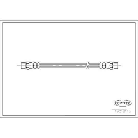 Corteco Brake Hose to suit BMW, Volvo