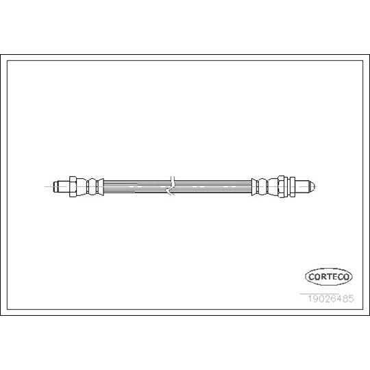 Corteco Brake Hose to suit Ford