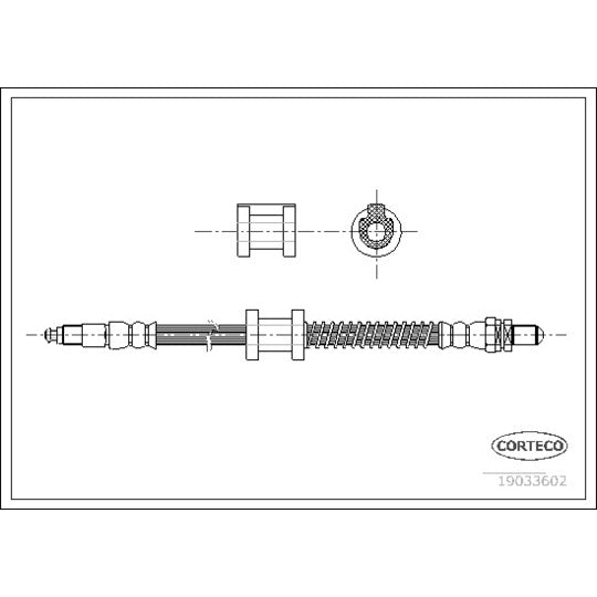 Corteco Brake Hose to suit Ford