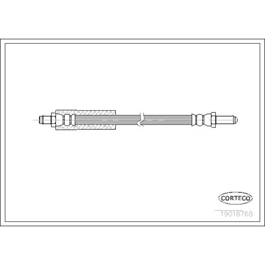 Corteco Brake Hose to suit Ford