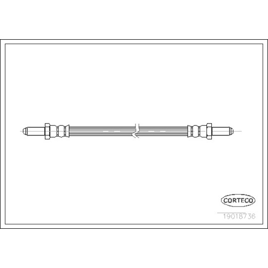 Corteco Brake Hose to suit Ford