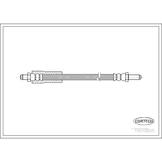 Corteco Brake Hose to suit Ford