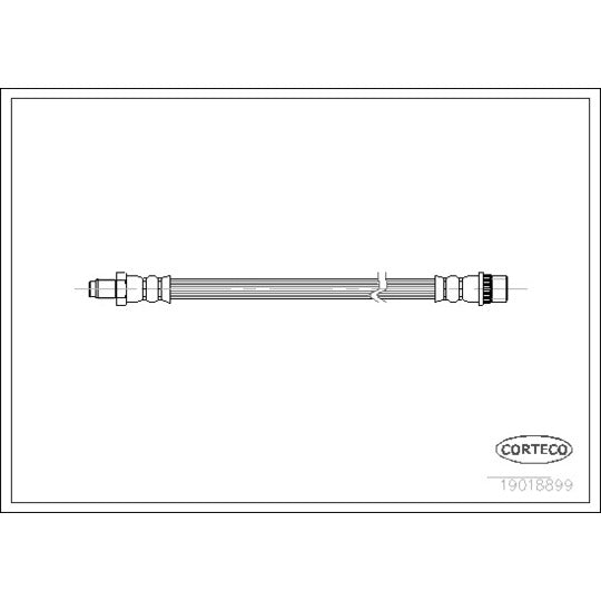 Corteco Brake Hose to suit Renault