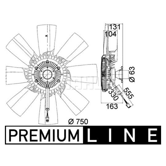 Mahle Fan, radiator to suit Scania