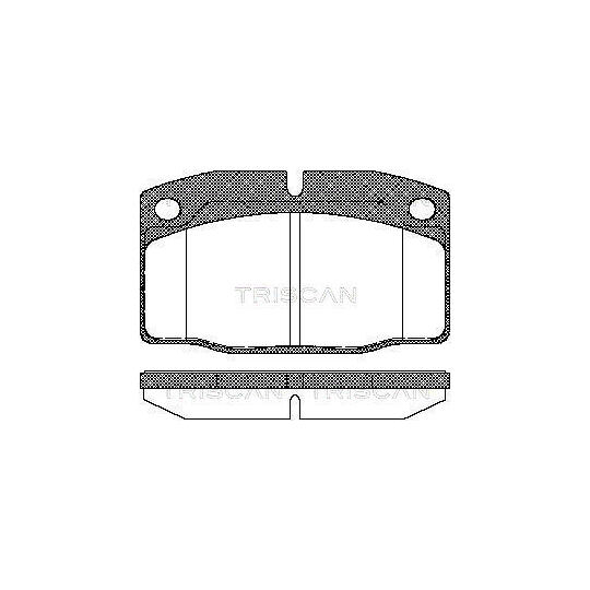 Triscan Brake Pad Set, disc brake to suit Opel