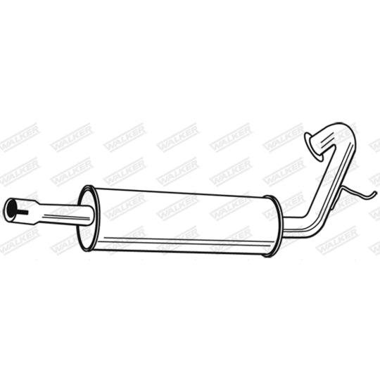 Walker End Silencer to suit Ford