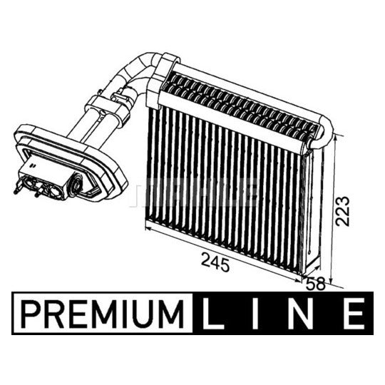 Mahle Evaporator, air conditioning to suit Ford