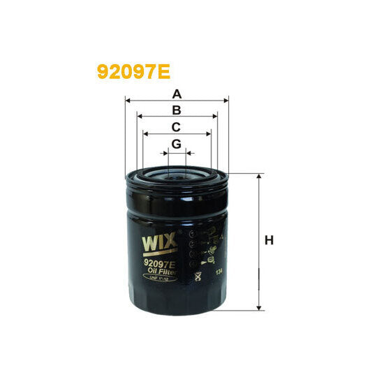 Wix Filters Oil filter to suit Ford, Fiat, Case