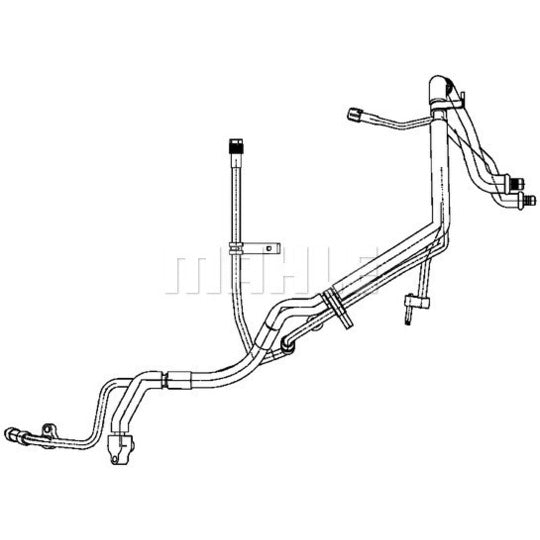 Mahle High-/Low Pressure Line, air conditioning to suit Ford