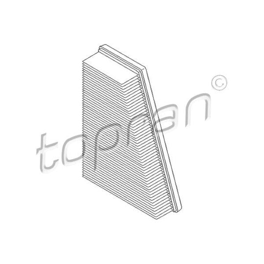 Topran Air filter to suit Peugeot, Citroën