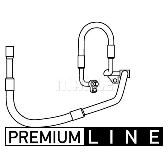 Mahle High-/Low Pressure Line, air conditioning to suit Ford