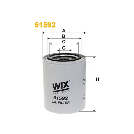 Wix Filters Oil filter to suit Ford, Jcb, New Holland