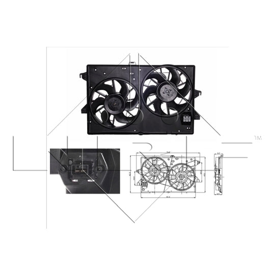 Nrf Fan, radiator to suit Ford