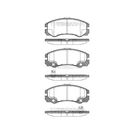 Triscan Brake Pad Set, disc brake to suit Opel, Vauxhall