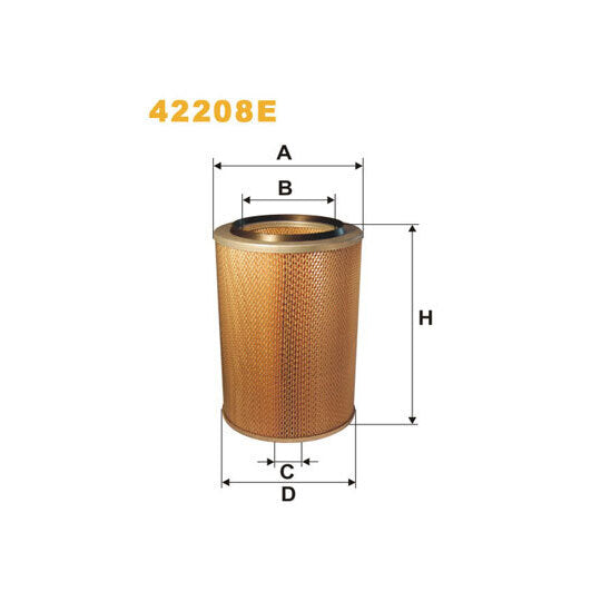 Wix Filters Air filter to suit Mitsubishi, Ford, Nissan