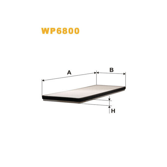 Wix Filters WP6800 Filter, interior air to suit Opel, Vauxhall