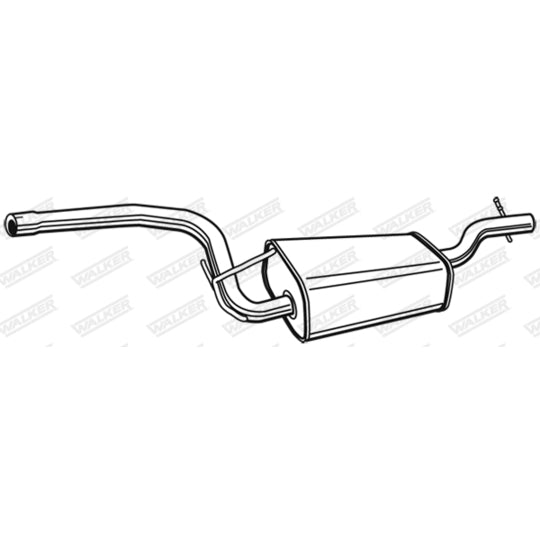 Walker Middle Silencer to suit Ford