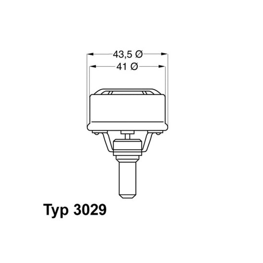 Borgwarner (Wahler) Thermostat, coolant to suit Renault, Volvo