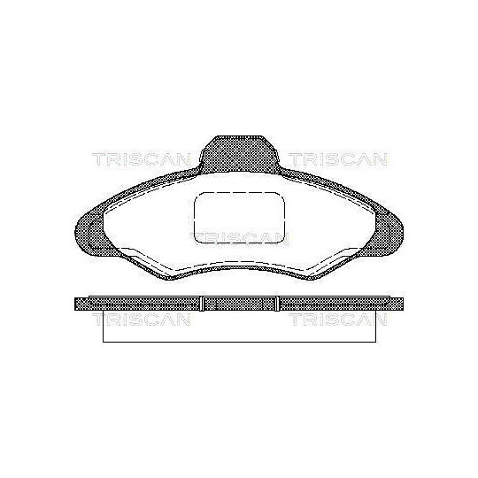 Triscan Brake Pad Set, disc brake to suit Ford