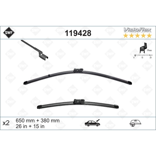 Swf Wiper Blade to suit Ford