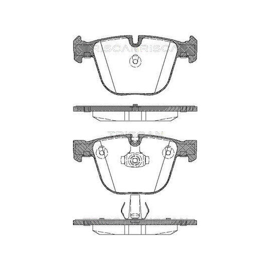 Triscan Brake Pad Set, disc brake to suit BMW