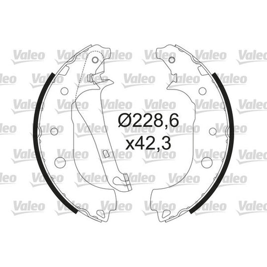 Valeo Brake Shoe Set to suit Ford