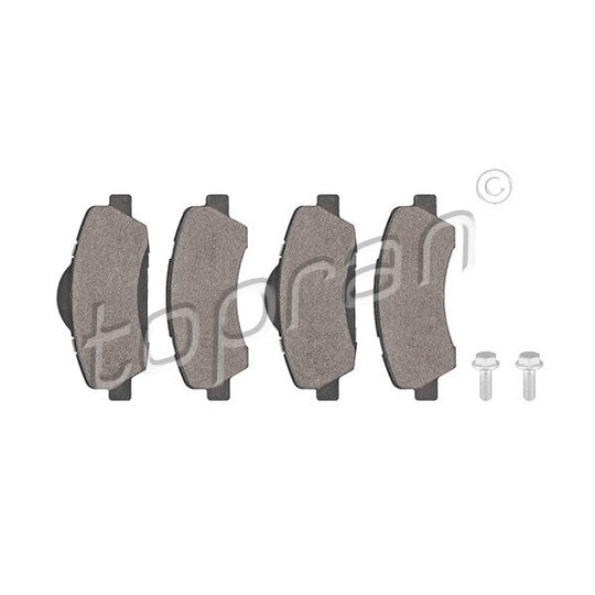 Topran Brake Pad Set, disc brake to suit Peugeot, Citroën