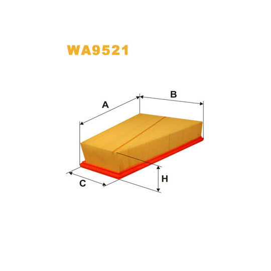 Wix Filters Air filter to suit Ford, Volvo