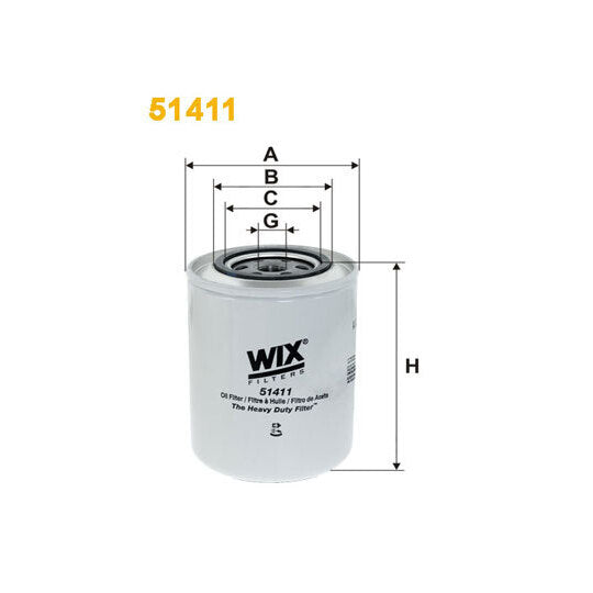 Wix Filters Sport oil filter to suit Ford, Fiat, Iveco