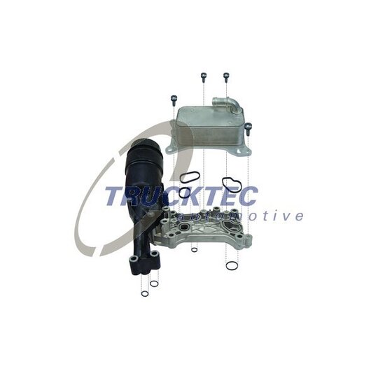Trucktec Automotive Oil Cooler, engine oil to suit Mercedes-Benz