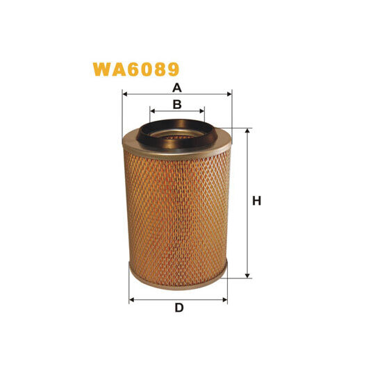 Wix Filters Air filter to suit Mercedes-Benz, Massey Ferguson, Fendt