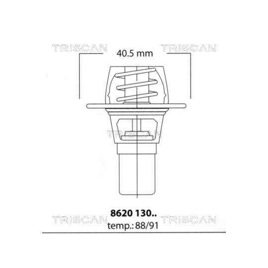 Triscan Thermostat, coolant to suit Renault