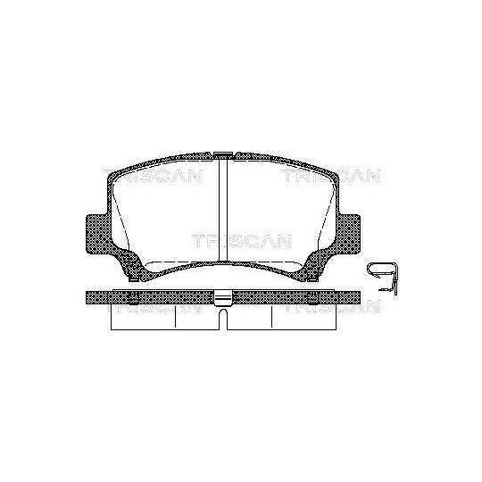 Triscan Brake Pad Set, disc brake to suit Suzuki