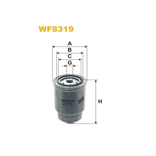 Wix Filters Fuel filter to suit Nissan, Cummins, Komatsu