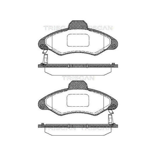 Triscan Brake Pad Set, disc brake to suit Ford