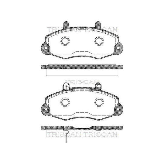 Triscan Brake Pad Set, disc brake to suit Ford