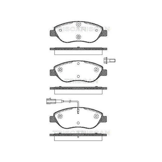 Triscan Brake Pad Set, disc brake to suit Fiat, Alfa Romeo, Lancia