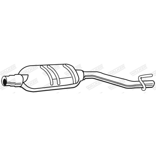 Walker Middle Silencer to suit Mercedes-Benz