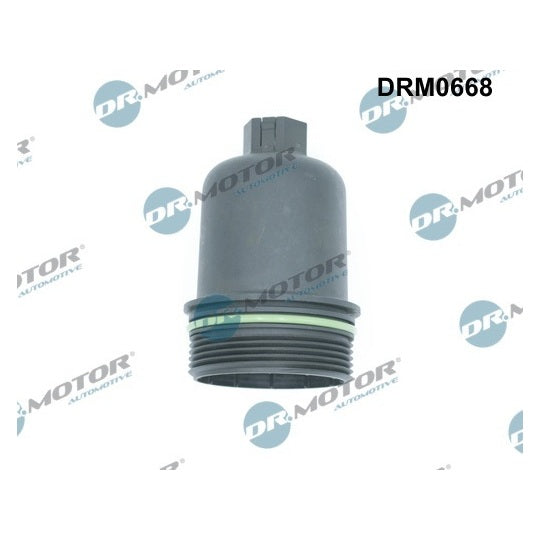 Dr.Motor Automotive Cap, oil filter housing to suit Peugeot, Citroën