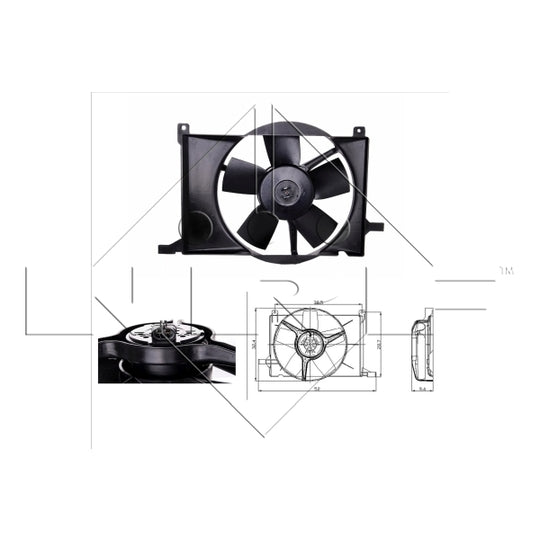 Nrf Fan, radiator to suit Chevrolet, Opel, Vauxhall