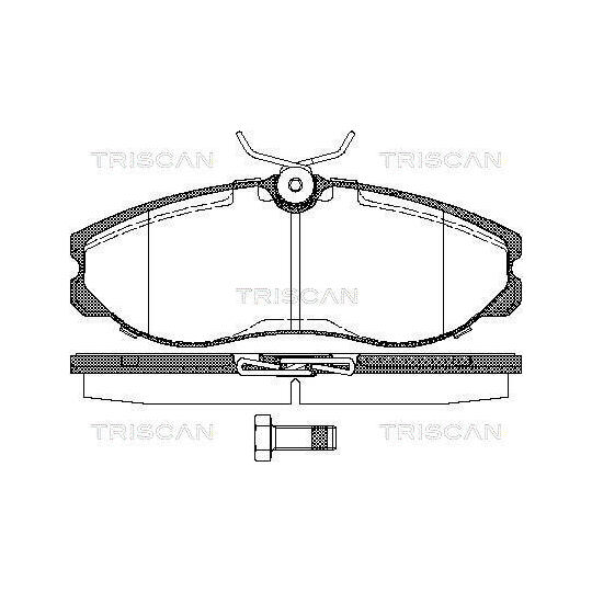 Triscan Brake Pad Set, disc brake to suit Ford, Nissan