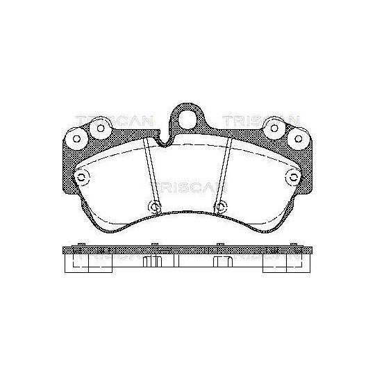 Triscan Brake Pad Set, disc brake to suit VW, Porsche