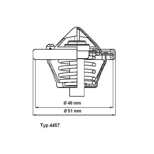 Borgwarner (Wahler) Thermostat, coolant to suit Ford, Mazda