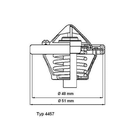 Borgwarner (Wahler) Thermostat, coolant to suit Ford, Mazda