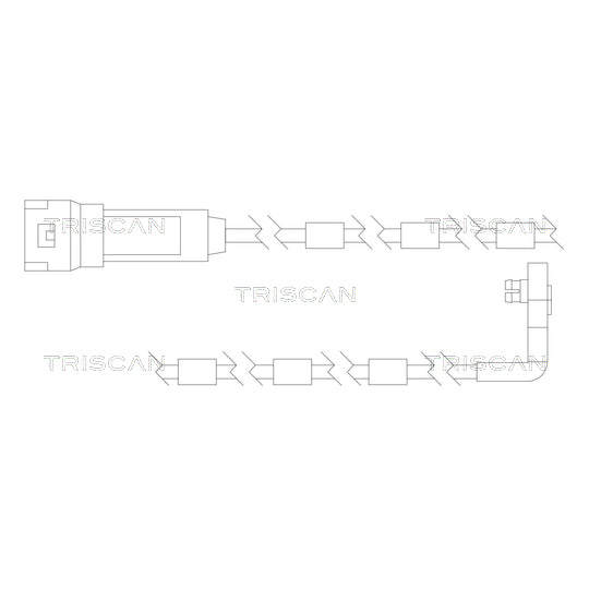 Triscan Warning Contact, brake pad wear to suit Opel, Vauxhall