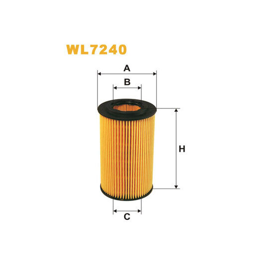 Wix Filters Oil filter to suit Mercedes-Benz, Chrysler