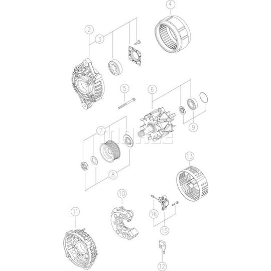 Mahle Alternator to suit Mercedes-Benz