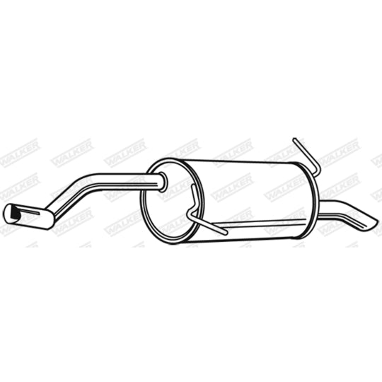Walker 23975 End Silencer to suit Ford